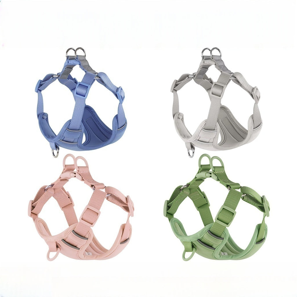 Lightweight Reflective Cat Harness - front view