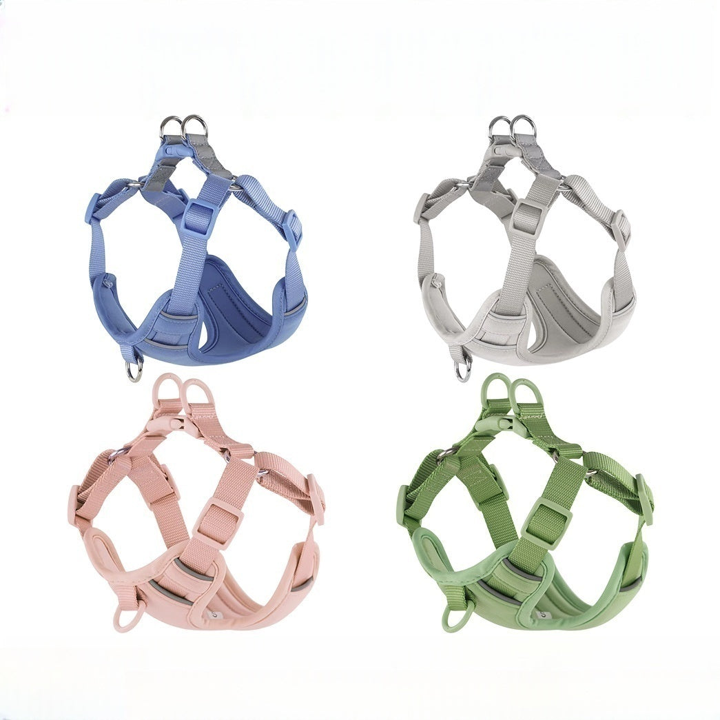 Lightweight Reflective Cat Harness - front view