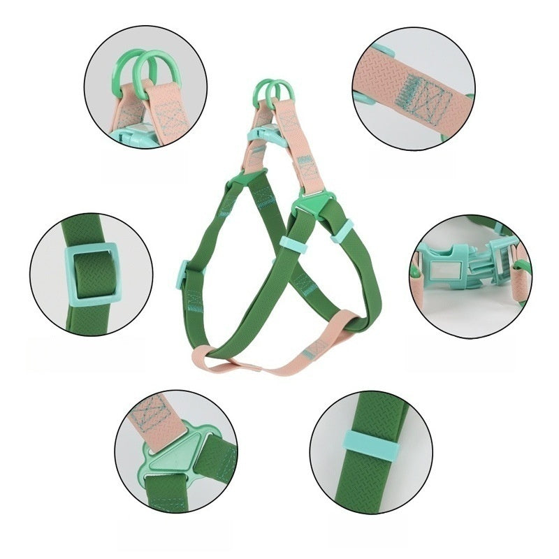 Stylish PVC Dog Harness - Purple